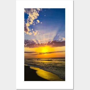 Beach Sunrays Posters and Art